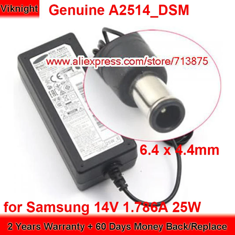 

Оригинальный ЖК-монитор A2514 _ dpn A2514 _ DSM 14V 1.786A Ac адаптер для Samsung HW-F450 звуковая панель S24D300H S22D390H S24F350FHE S22C