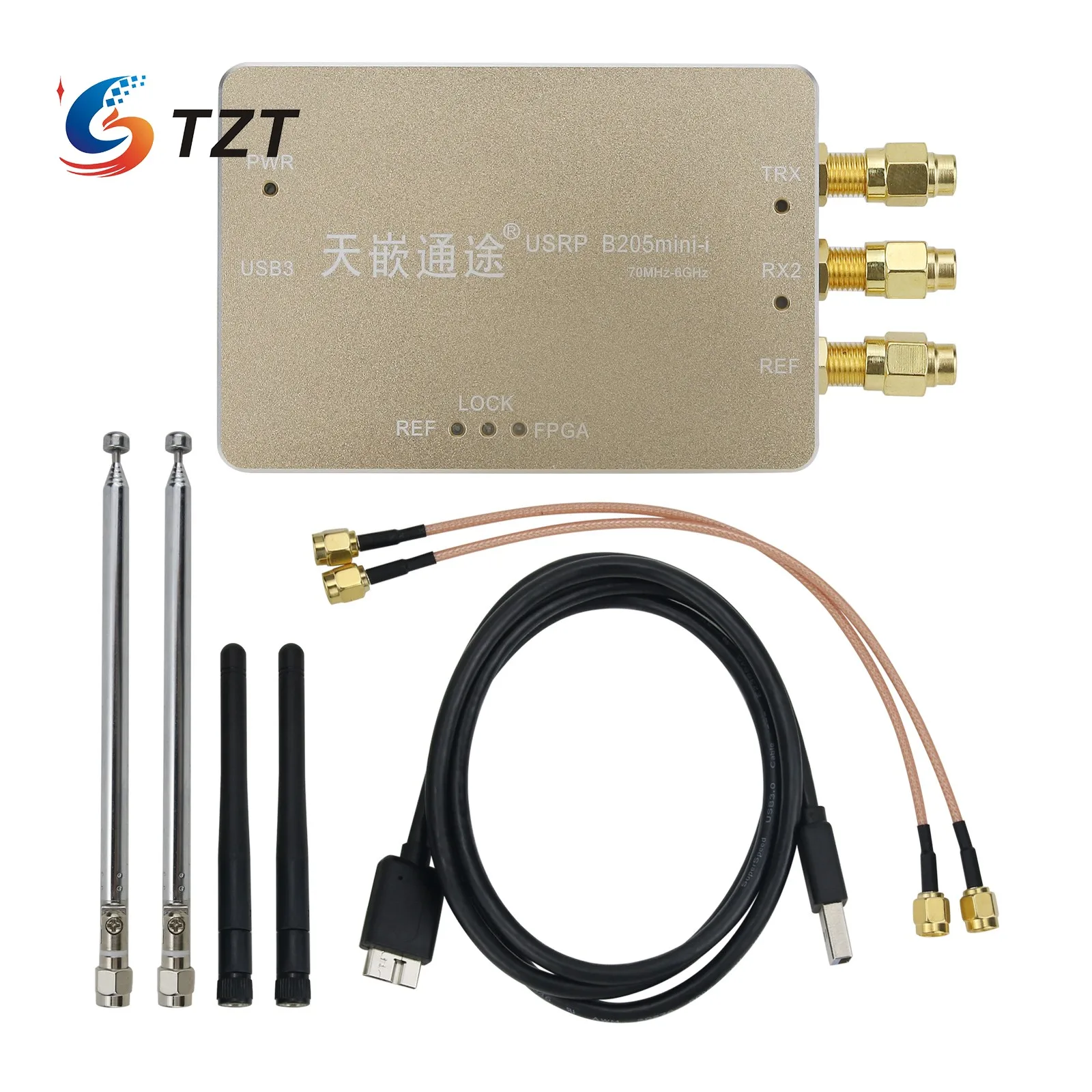TZT USRP Φ SDR программно определяемое радио 70 МГц-6 ГГц поддерживает полнодуплексную