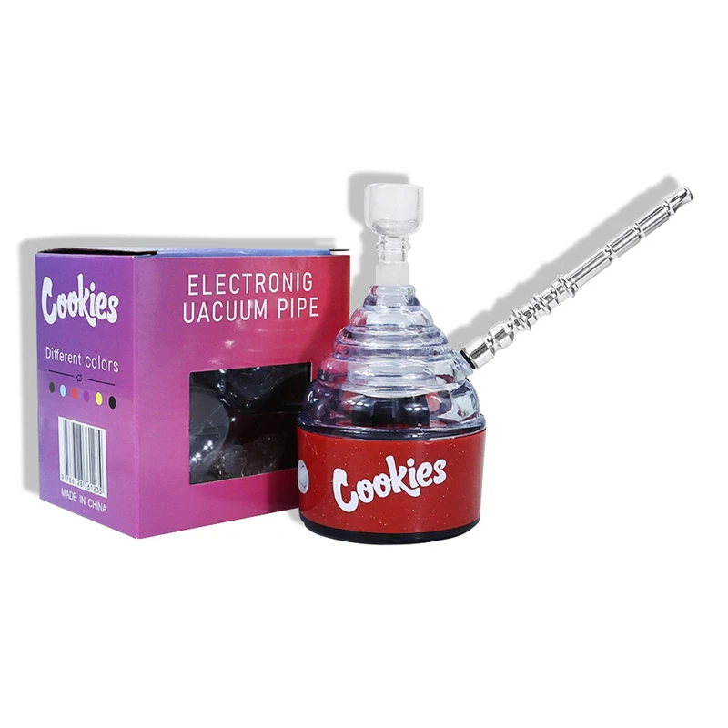 

Electronic Vacuum Pipe Cigarette Glass Hookah Smoke Metal Water Pipe Acrylic Bottle Shisha Tobacco Filter Tips Hookahs Smoke Pip