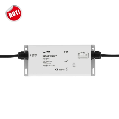 

4 Channel Constant Voltage LED Waterproof RF Controller V4-WP
