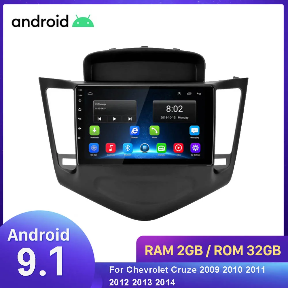 2Din Andriod 10 1 автомобильный Радио мультимедийный видео плеер навигация GPS для Chevrolet