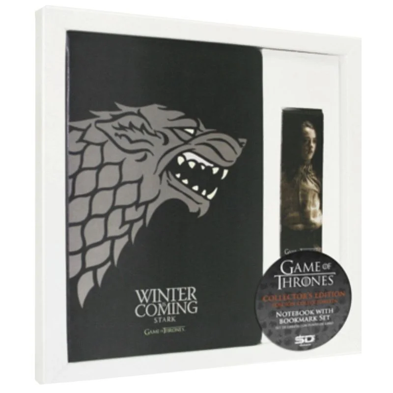 SD Toys Game of Thrones Stark Notebook& Bookmark Set