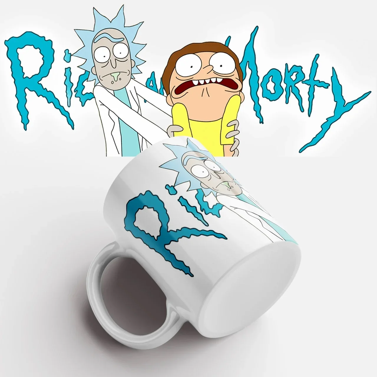 Сувенирная Керамическая кружка Рик и Морти Прикольная чашка в подарок Надпись на