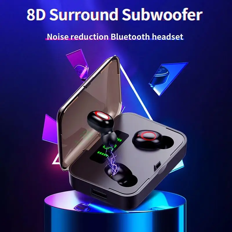 TWS беспроводные Bluetooth наушники Hifi стерео Спортивная игровая гарнитура для Android IOS