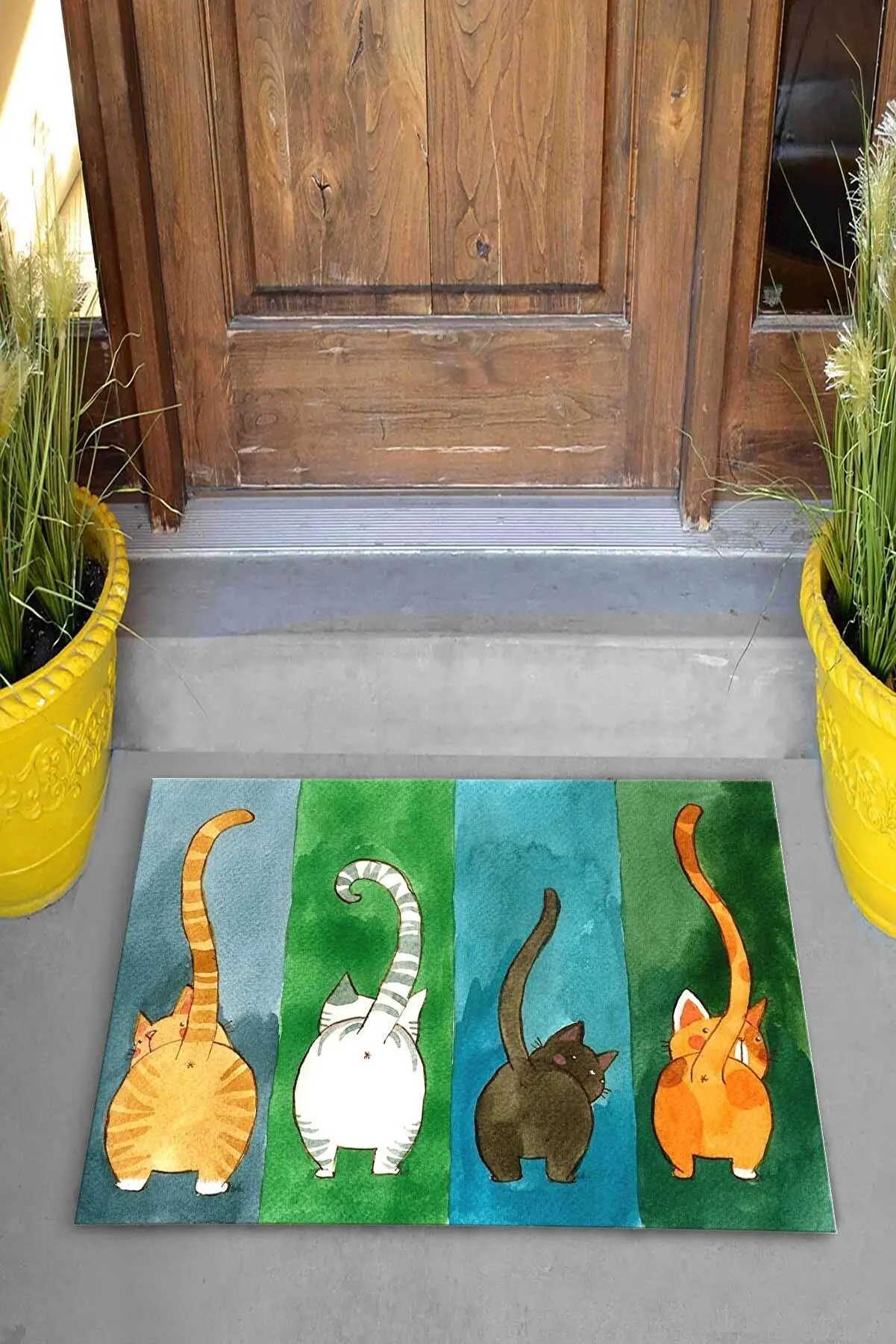 Home Decorative Door Mat, Carpet Indoor Outdoor Doormat 40x60(Cm), Highly Absorbent, Printed Waterproof Non Slip Floor Mats Rugs