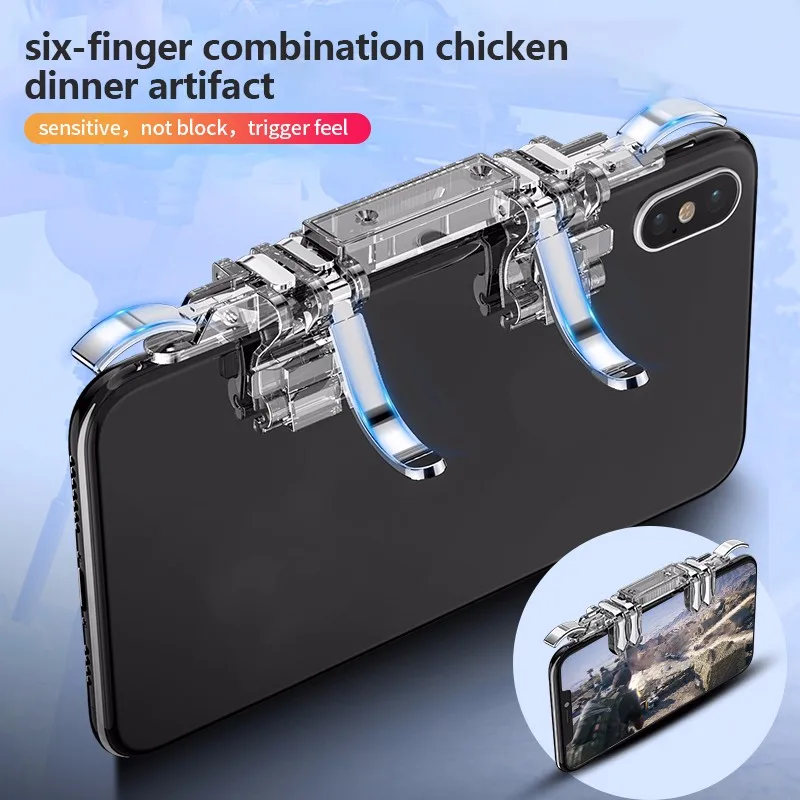 K19 PUBG игровой контроллер геймпад джойстик L1 R1 металлическая кнопка пуска кнопка огонь стрельба геймпад для iPhone Android мобильный телефон