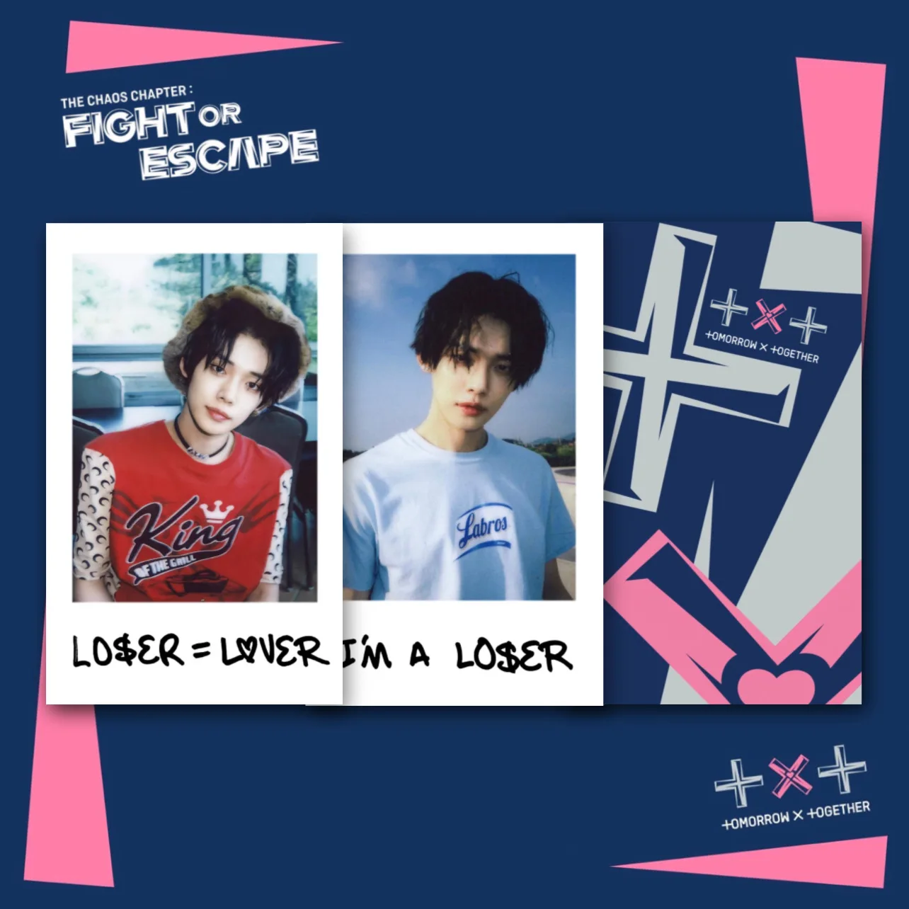 10 шт/комплект Карты полароид Tomorrow x Together TXT FIGHT or ESCAPE для коллекции | Канцтовары