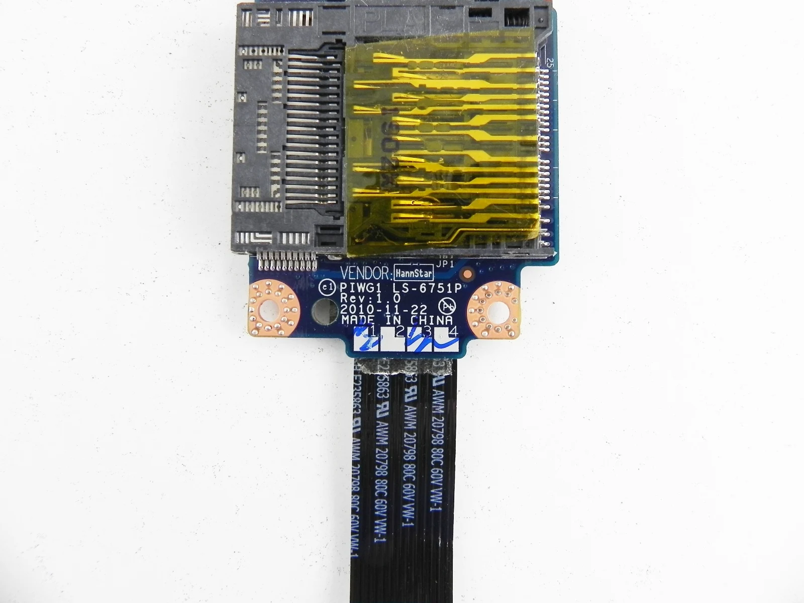 Lenovo IdeaPad G570 G575 motherboard audio connector and SD картридера with cable ls-6751p | Laptop Repair Components