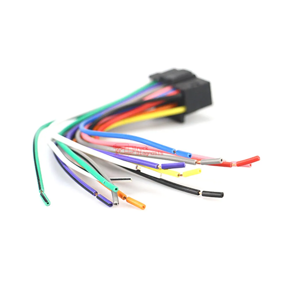 Автомобильный жгут проводов ISO для Sony CD CDX XAV JVC KD KS KW силовой ткацкий радиопровод