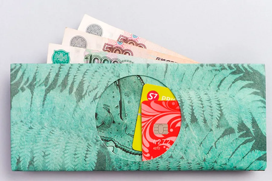 Тонкий и легкий кошелек New Wallet из Тайвека для денег карт NW-044 | Багаж сумки