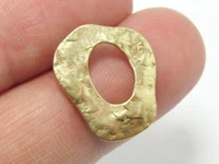 earring finding brass stud earrings 17 5x14 4mm hammered brass earrings geometric earrings 6pcs re005