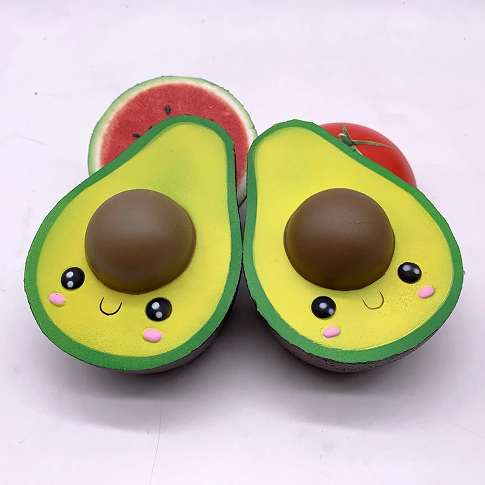 Kawaii авокадо Diy антистресс сжимаемые игрушки для восстановления фиксации фруктов
