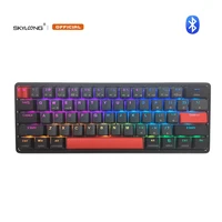 skyloong 61 keys optical bluetooth switch keyboard rgb backlit gamer accessories type c optical switch keyboard for computer
