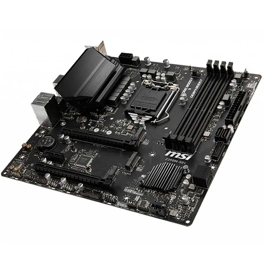 

Материнская плата для MSI для MAG Z390M-S01 Micro-ATX Intel Z390 M.2 DDR4 SATA USB 3,1 128G двухканальная материнская плата ЦПУ 1151