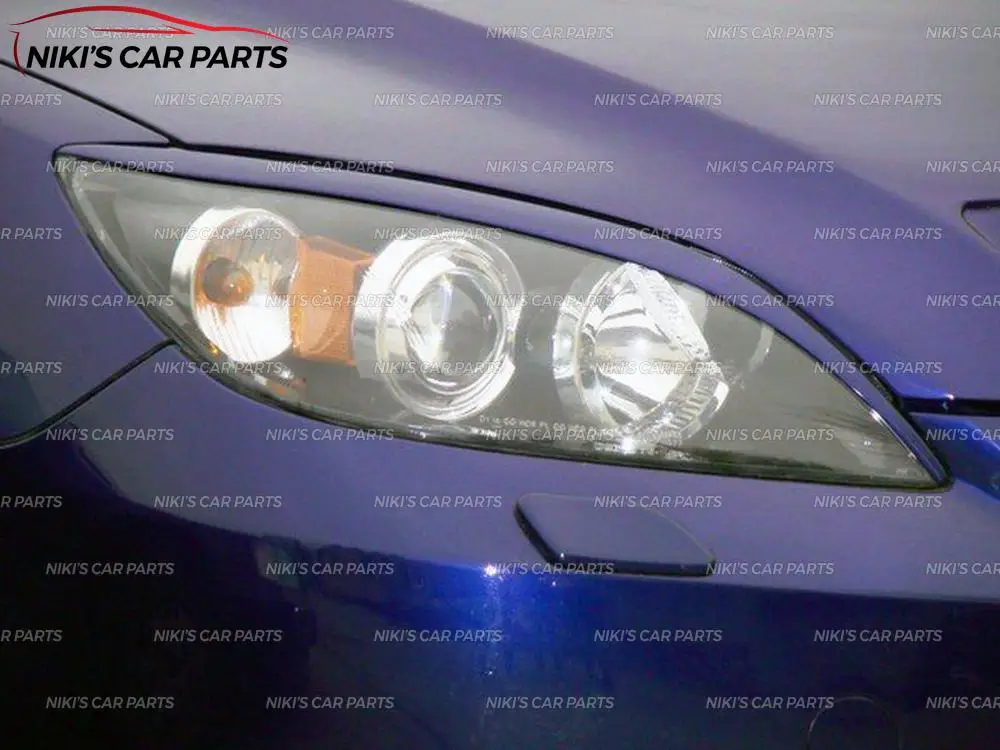 Чехол для бровей на фары Mazda 3 HB 2003-2008 АБС-пластик реснички литье ресниц украшение