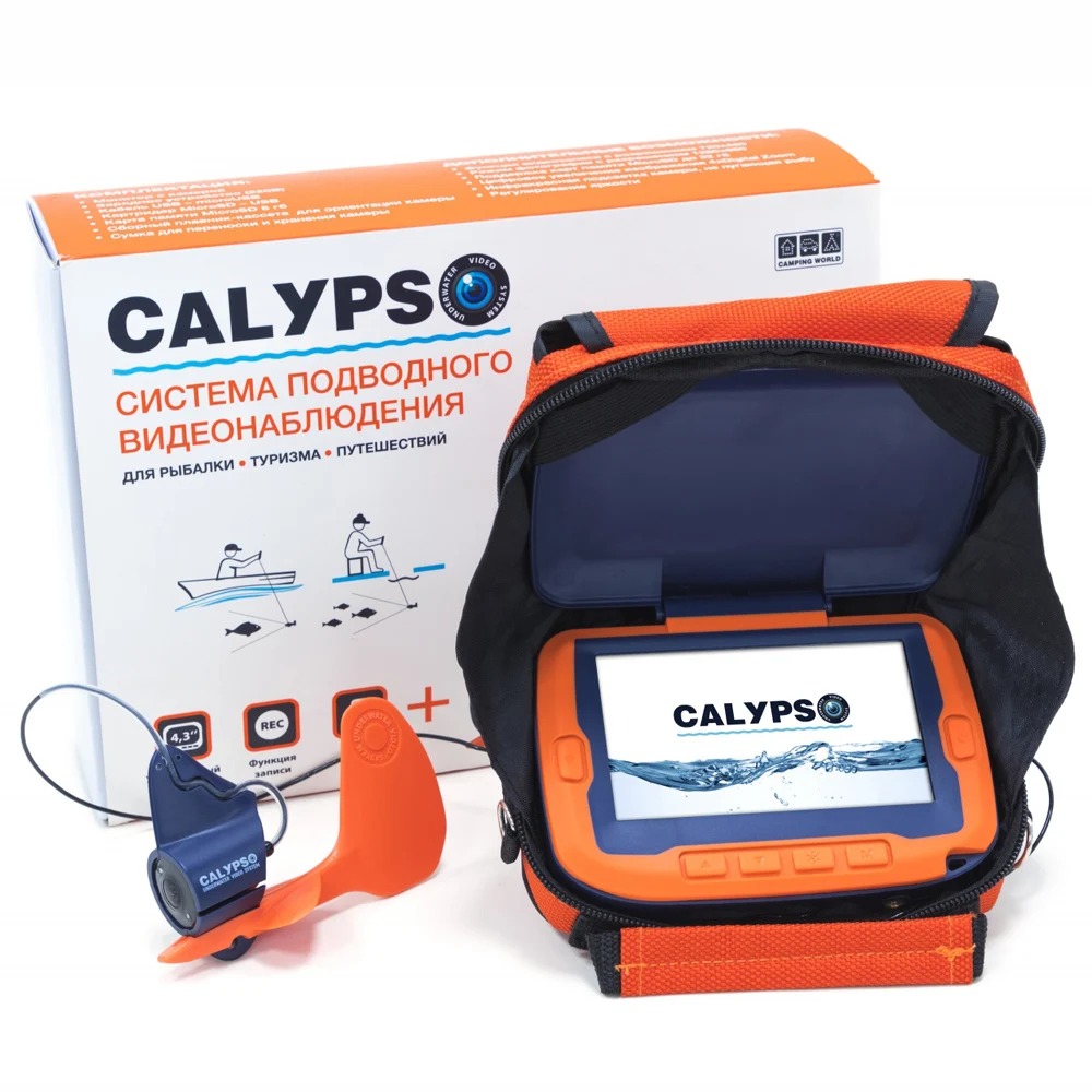 Подводная видеокамера Calypso UVS-03 Plus для рыбалки видеозапись гарантия 12 мес. |