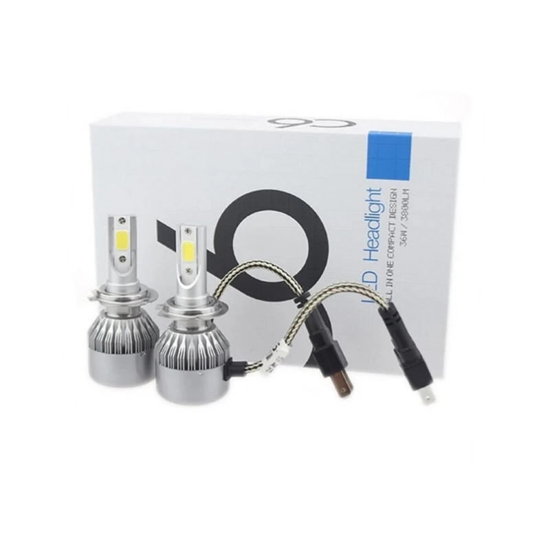 Лампы С6 H7 светодиодные 36Вт с вентилятором 12-24в |