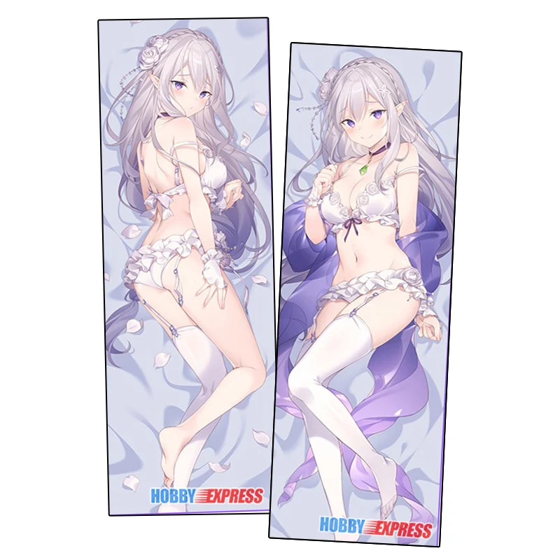 

Hobby Express Anime Dakimakura Japanese Otaku Waifu Hugging Body Pillow Cover Emilia Rezero YCDS636