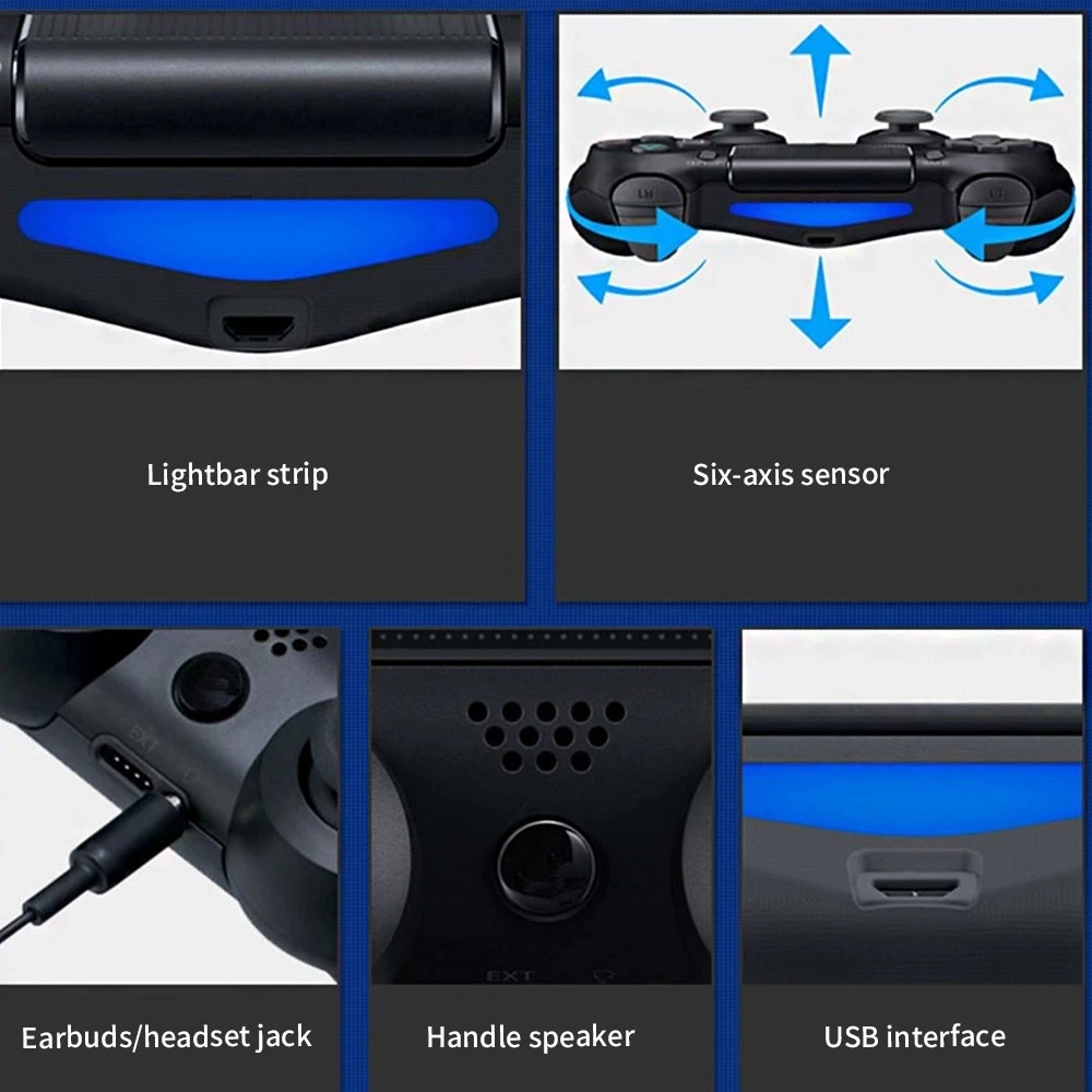 Фото Умный Вибрационный контроллер PS4 для Bluetooth Dualshock 4 V2, джойстик для консоли PS4, игровая станция 4, Mando, PS4 для геймпада №2
