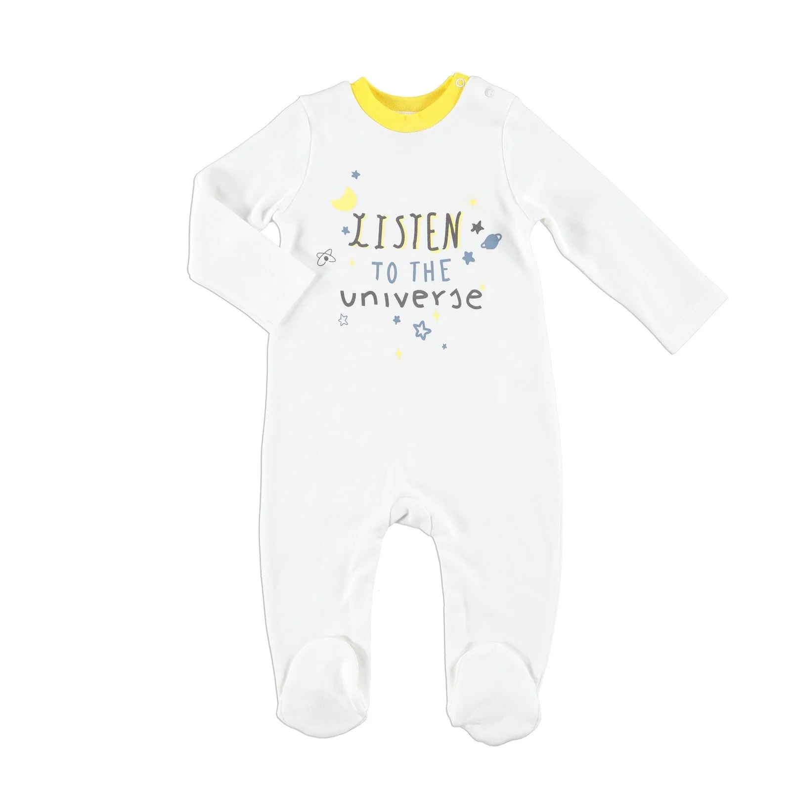 Ebebek HelloBaby/Детский комбинезон с длинными рукавами и принтом Listen To The Universe| |