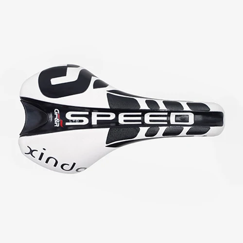 black-white Велосипедное седло TT Timetrial Triathlon Tri road MTB горное седло для велосипеда мужское Велосипедное Сиденье для гонок кожаная велосипедная подушка - Цвет: black-white