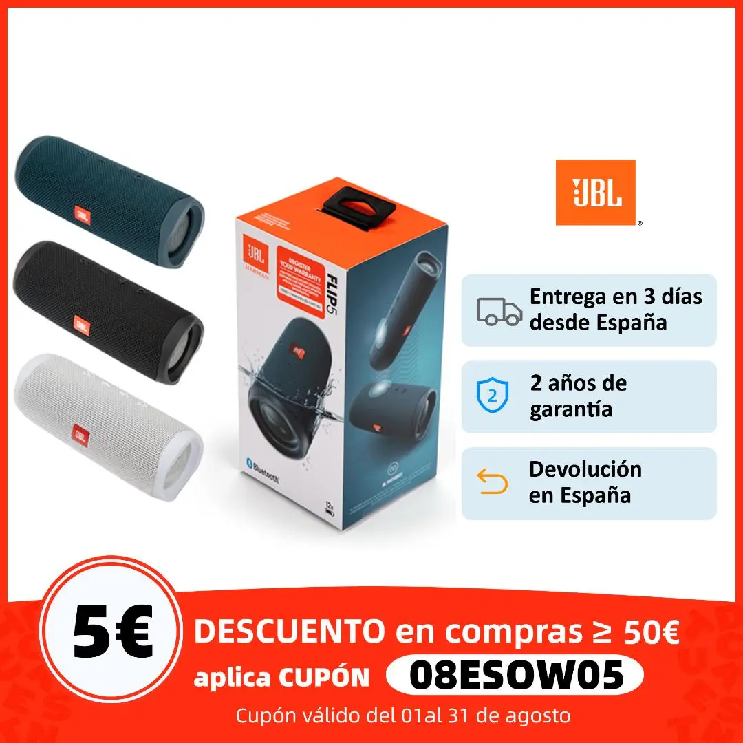 Мощный Bluetooth Динамик JBL Flip 5 компактный беспроводной водонепроницаемый динамик с