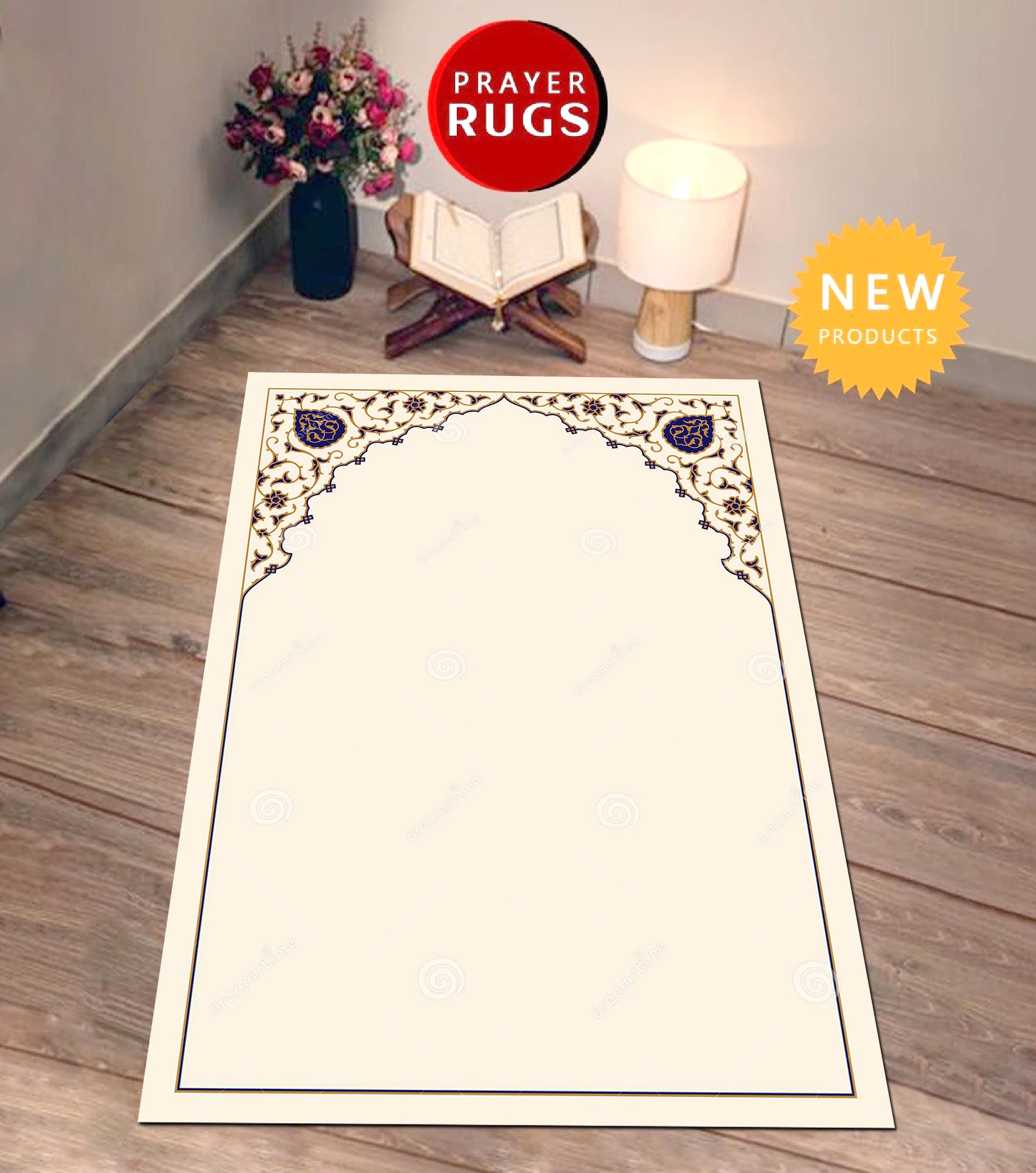 

Muslim Prayer Mat, Prayer Rug, Vip Pilgrimage Mat, Sejadah, Janamaz, Elegant, High Quality, luxury, Thick Soft Prayer Rug