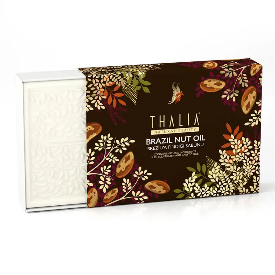 Натуральное Твердое Мыло против акне/прыщей с экстрактом бразильских орехов 150 г.