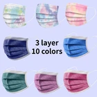 Маски противопылевые одноразовые из нетканого материала, 3 слоя, 10 шт., в наличии