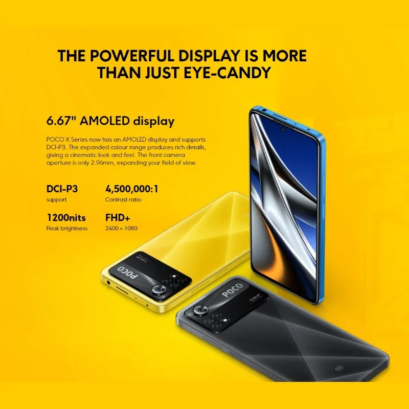 Tanie Wersja Globalna POCO X4 Pro 5G NFC | 120Hz AMOLED | Snapdragon 695 | Kamera 108MP | 67W Turbo ładowanie
