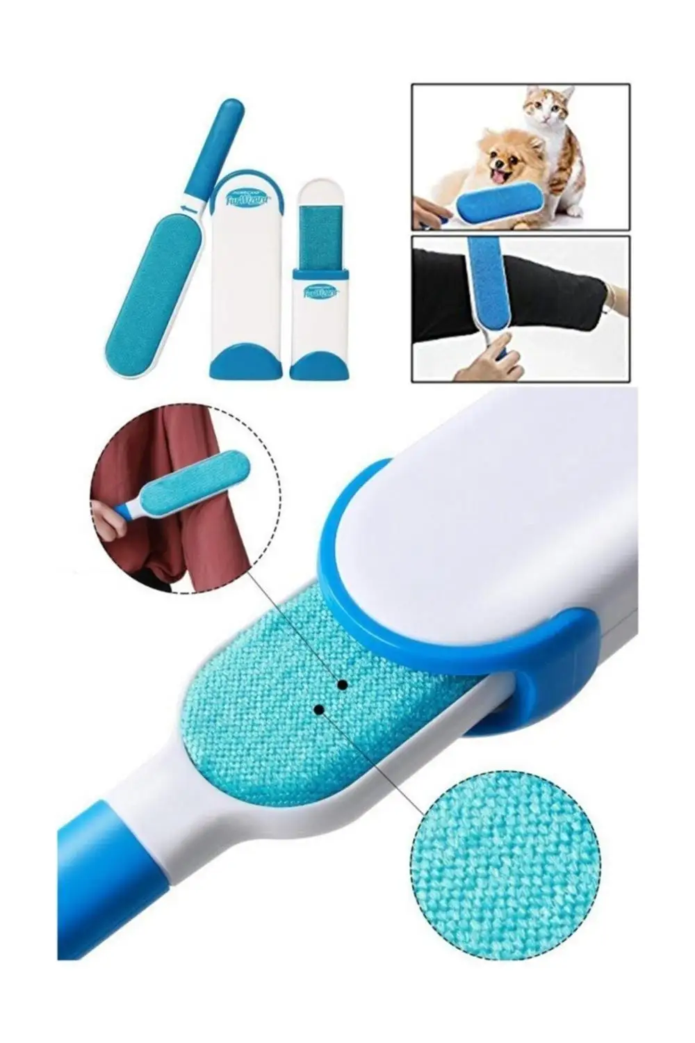 

Set of 2 Bristle Hair Collector Comb Cat Dog Brush Dust Cleaner Roller Great Apparatus For The Hair Of Our Animal Friends