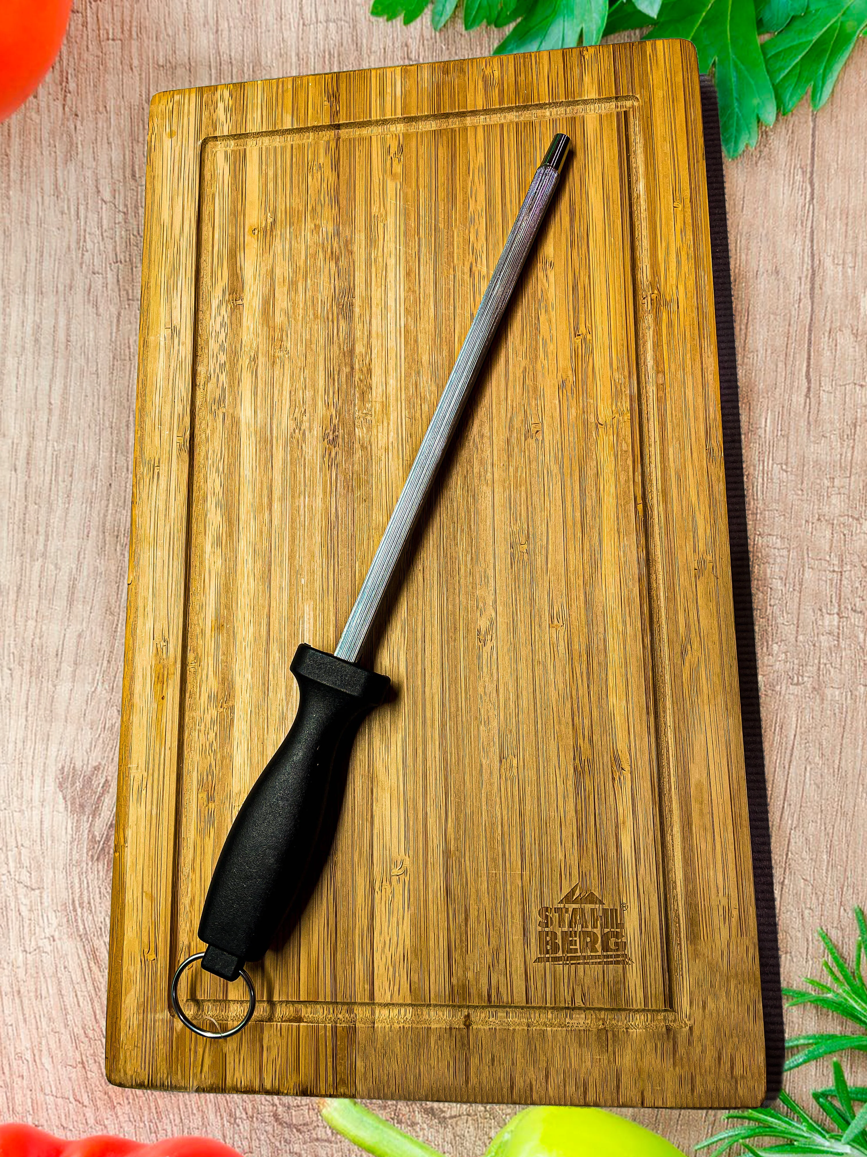 Мусат для ножей 30см Сатоши нерж.сталь | Дом и сад