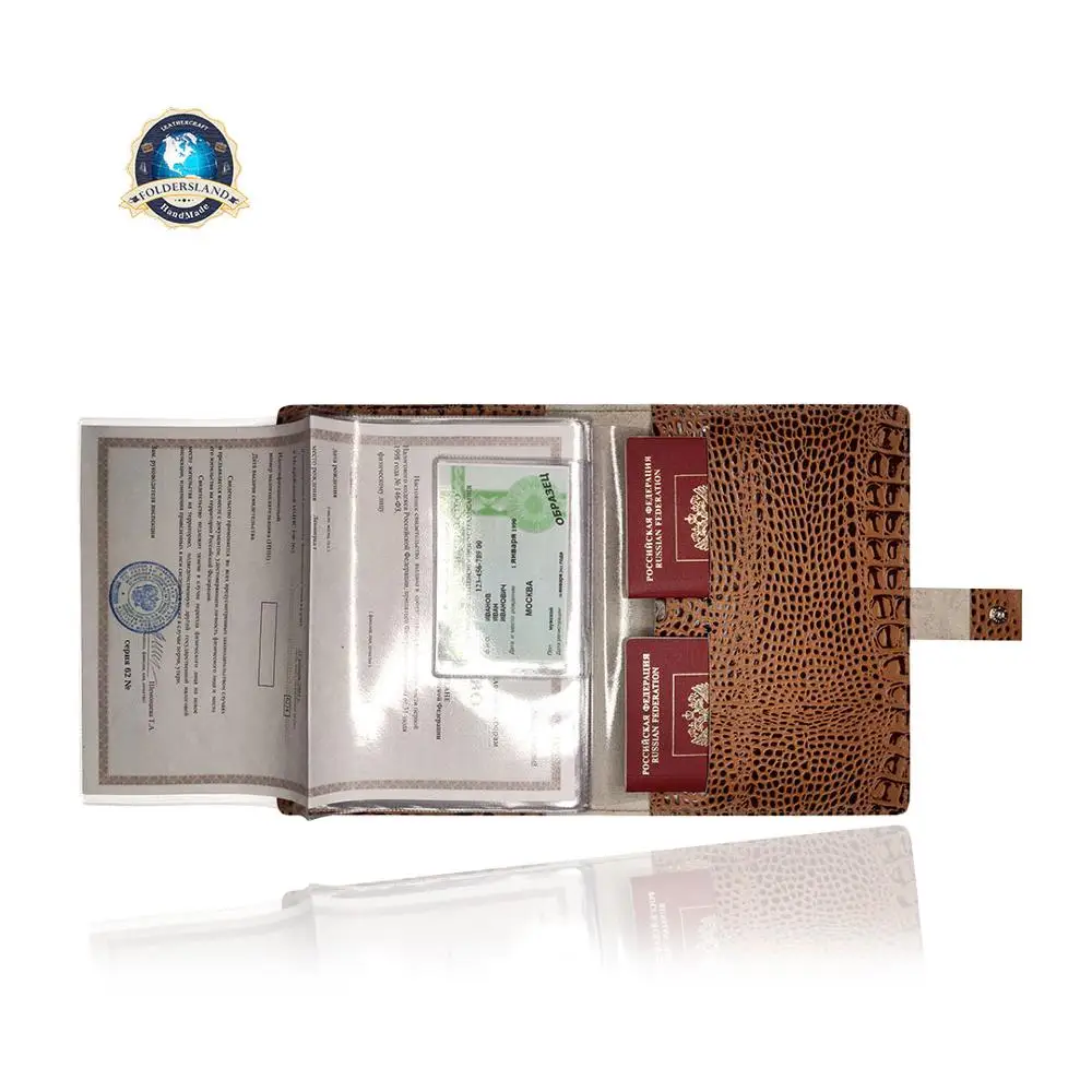 Органайзер из натуральной кожи а5 на 4 комплекта папка/органайзер Foldersland для