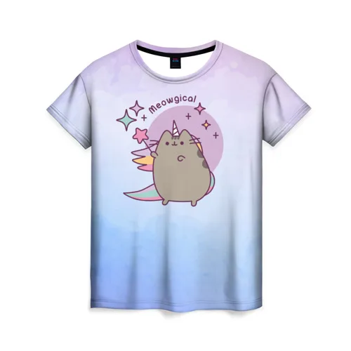 Женская футболка 3D Pusheen. Meowgical|Футболки| |