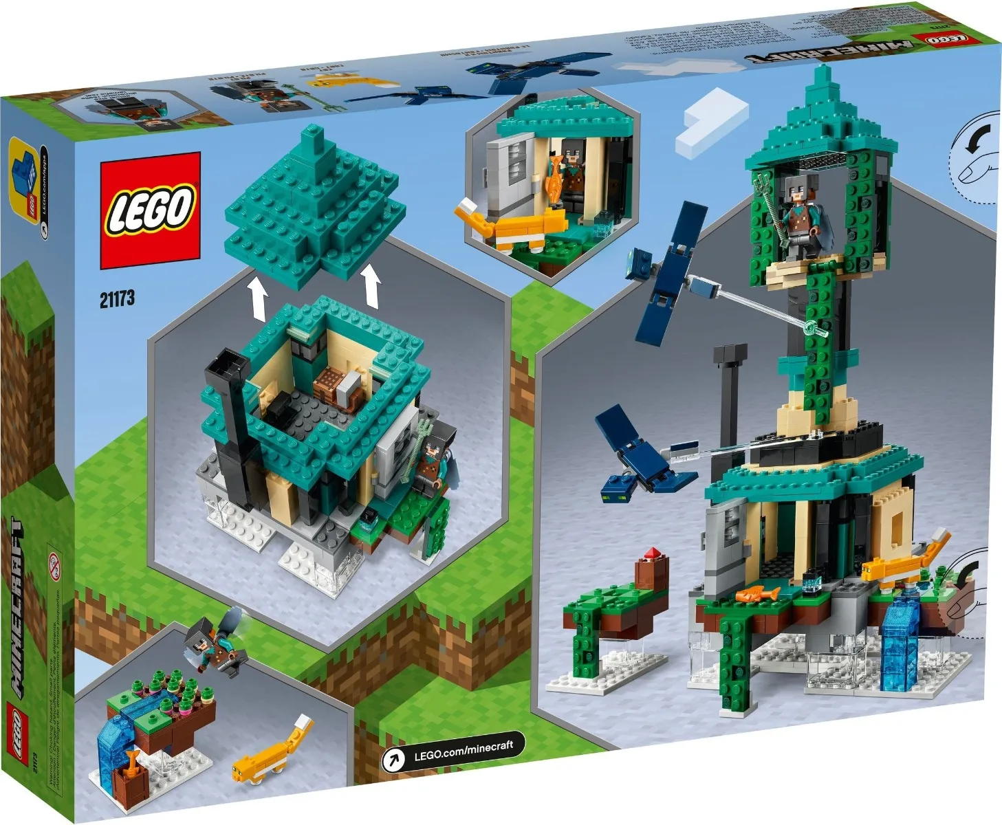 the sky tower lego minecraft