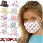 Одноразовые маски с цветочным принтом, 3-слойные маски для взрослых, модные маски для лица, 1050 шт.