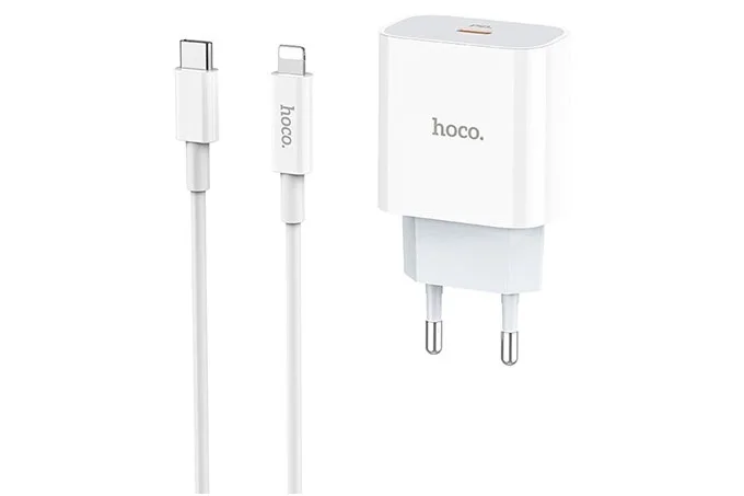 Сетевое зарядное устройство Hoco C76A Speed source PD+QC 3.0 charger Белый | Мобильные телефоны и