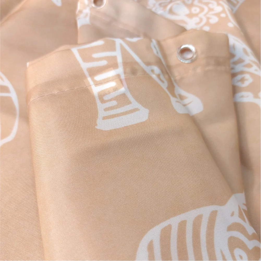 Штора для душа Master House Слоны 200х180см занавеска ванной комнаты водонепроницаемая -