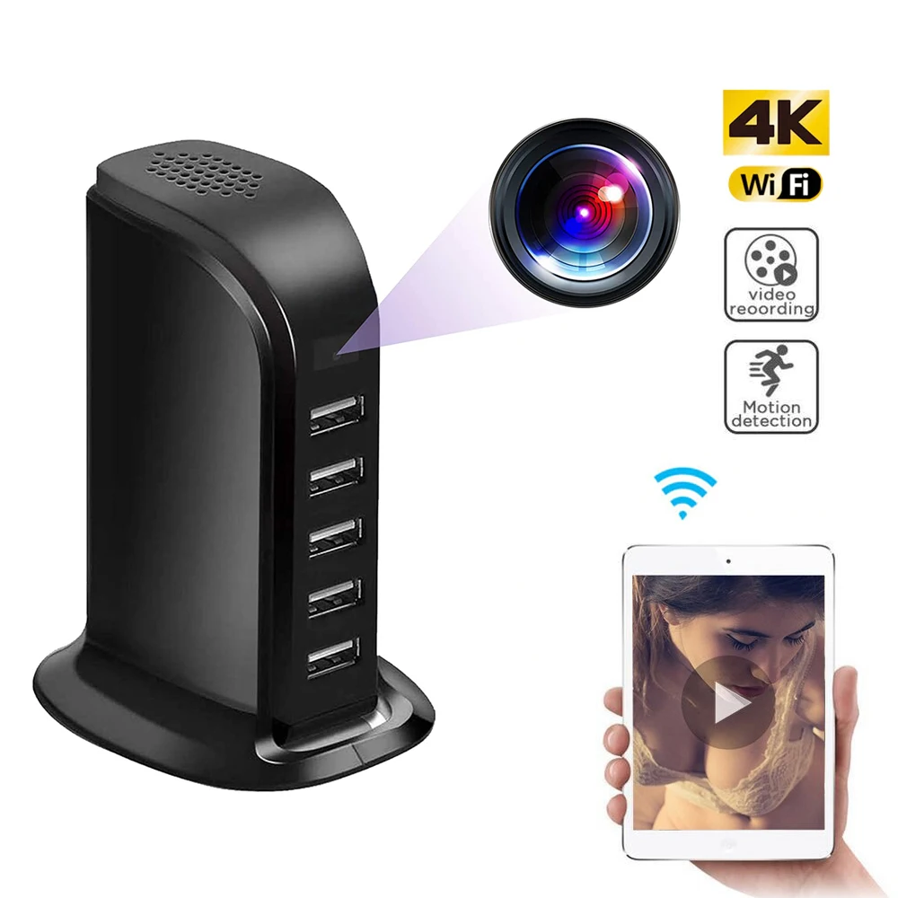 Мини камера видеонаблюдения 4K Wi Fi HD 1080P|Компактные видеокамеры| |