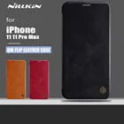 Nillkin для iPhone 11 11 Pro Max чехол Qin Флип кожаный чехол ультра-тонкий мягкий сенсорный защитный чехол для телефона для iPhone 11 11 Pro Max