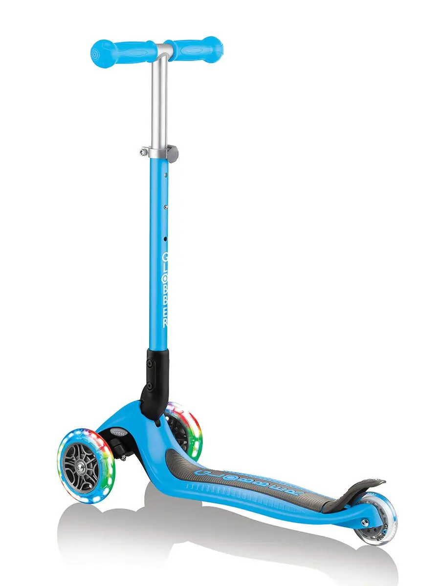 Самокат Globber Primo Foldable Lights Голубой 432-101 |