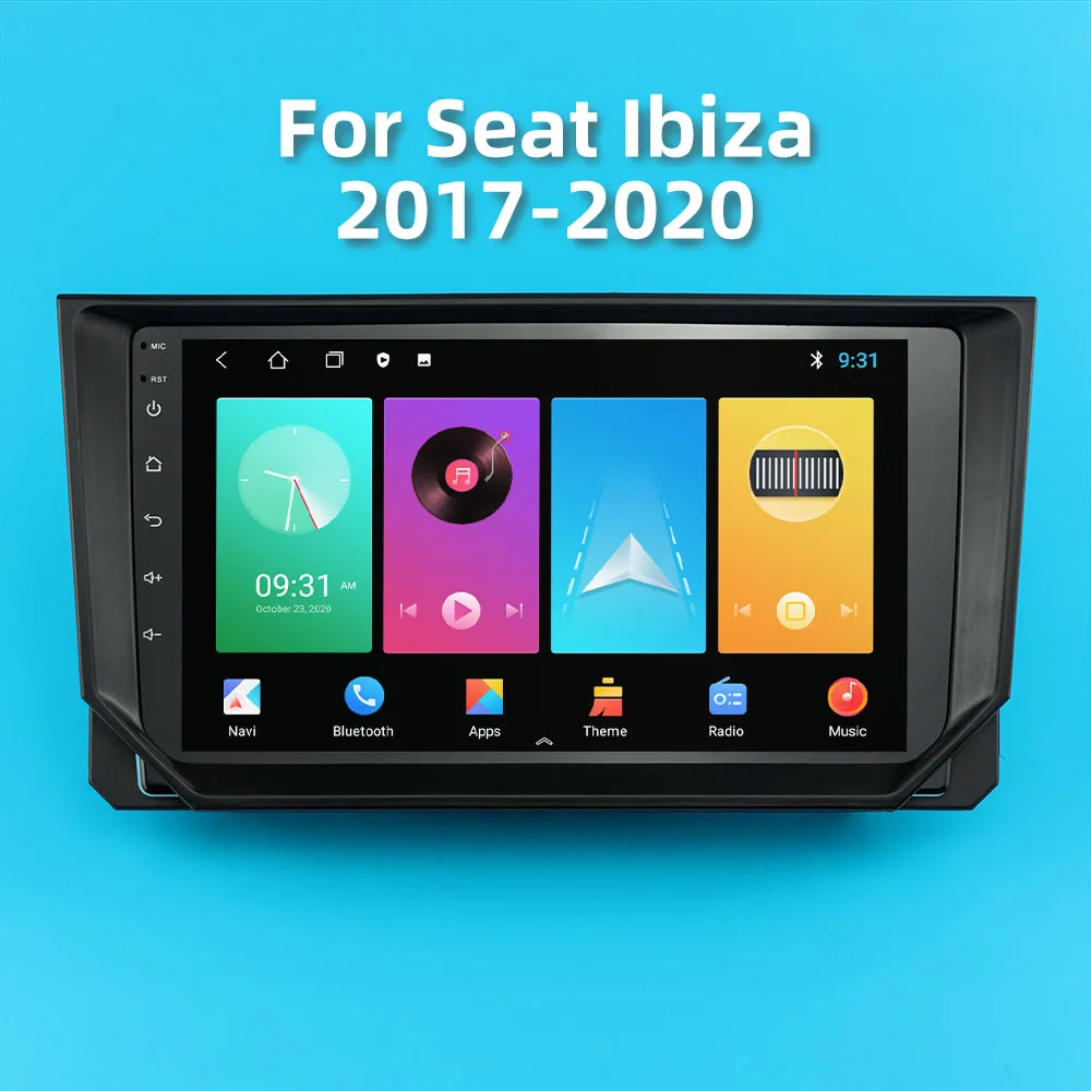 2 Din Android Car Radio for Seat Ibiza 2017-2020 9" Screen Multimedia Auto Audio Video Player Navigation GPS Head Unit Autoradio