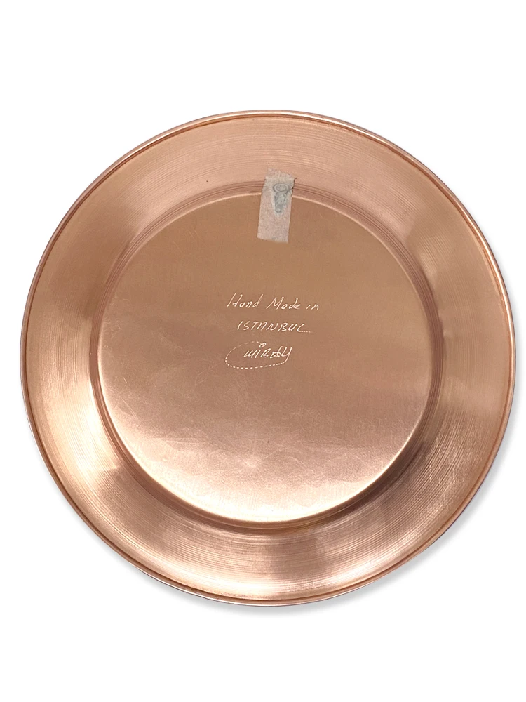 Современная настенная тарелка с гвоздиками медный абстрактный цветок ручной