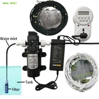 H22 Water Spray Electric Diaphragm Pump Kits 12V Portable Misting System Water Pump Spray 8M 10M 12M 15M 18M Mist Cooling System