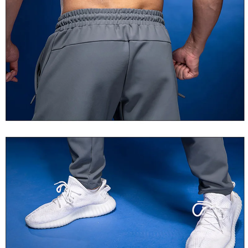 

Autumn Winter Men Sports Running Pants with Zipper Pockets Football Soccer Pants Training Sport Pants Fitness Jogging Gym Pants1