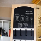 Кухонный измерительный лист, переводная картинка, домашний декор, забавная виниловая наклейка сделай сам, наклейки для украшения шкафа