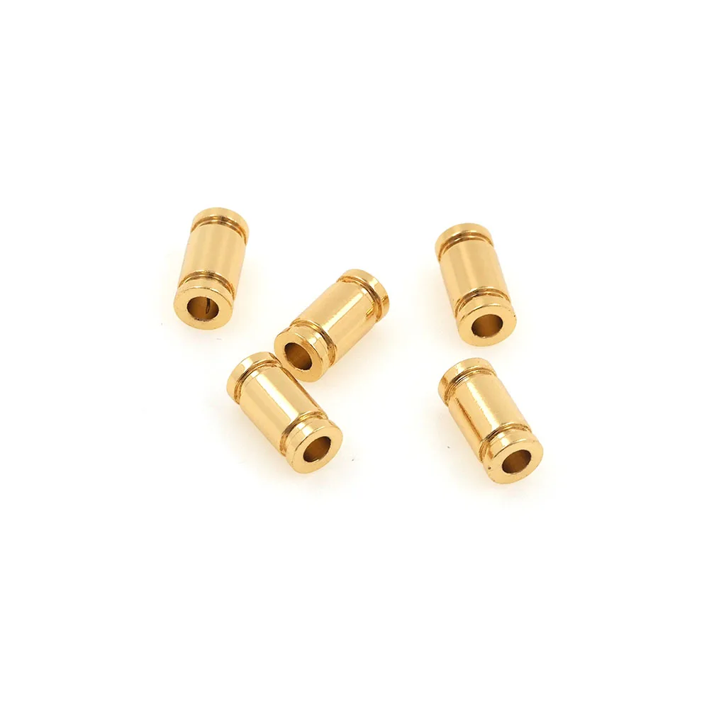 

10PCS Water Pipe Spacer, Exquisite Gold Accessories, Cylindrical Bracelet, Suitable For DIY Handmade Crafts 10x4.5mm