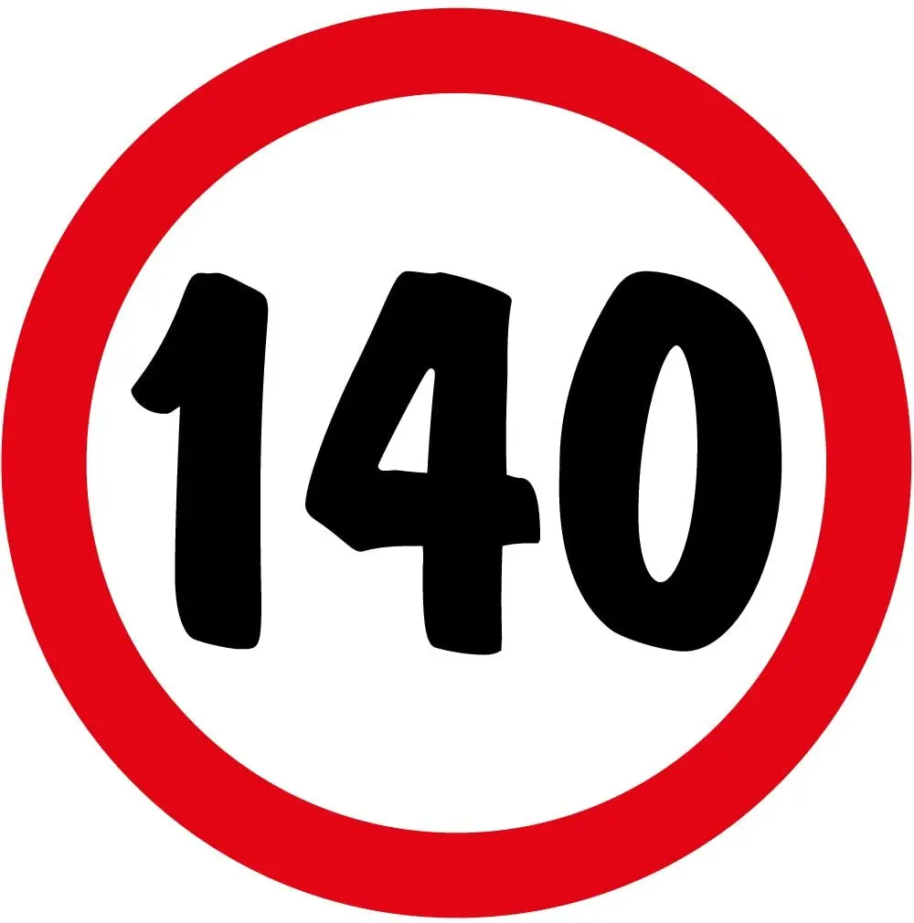 Запрещенная наклейка 140 ø 70 мм/ud.|Наклейки на автомобиль| |
