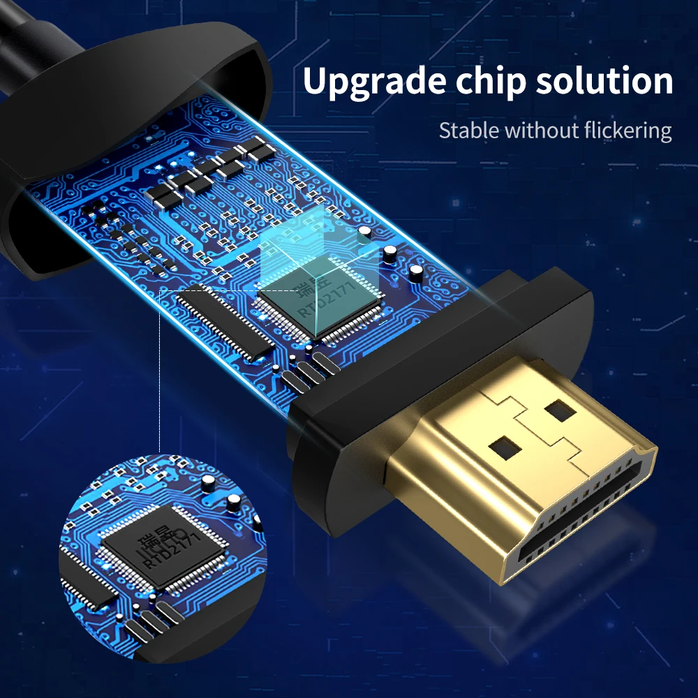 USB C/Type C к HDMI-совместимый кабель-адаптер LLANO с индикатором HD 4K для