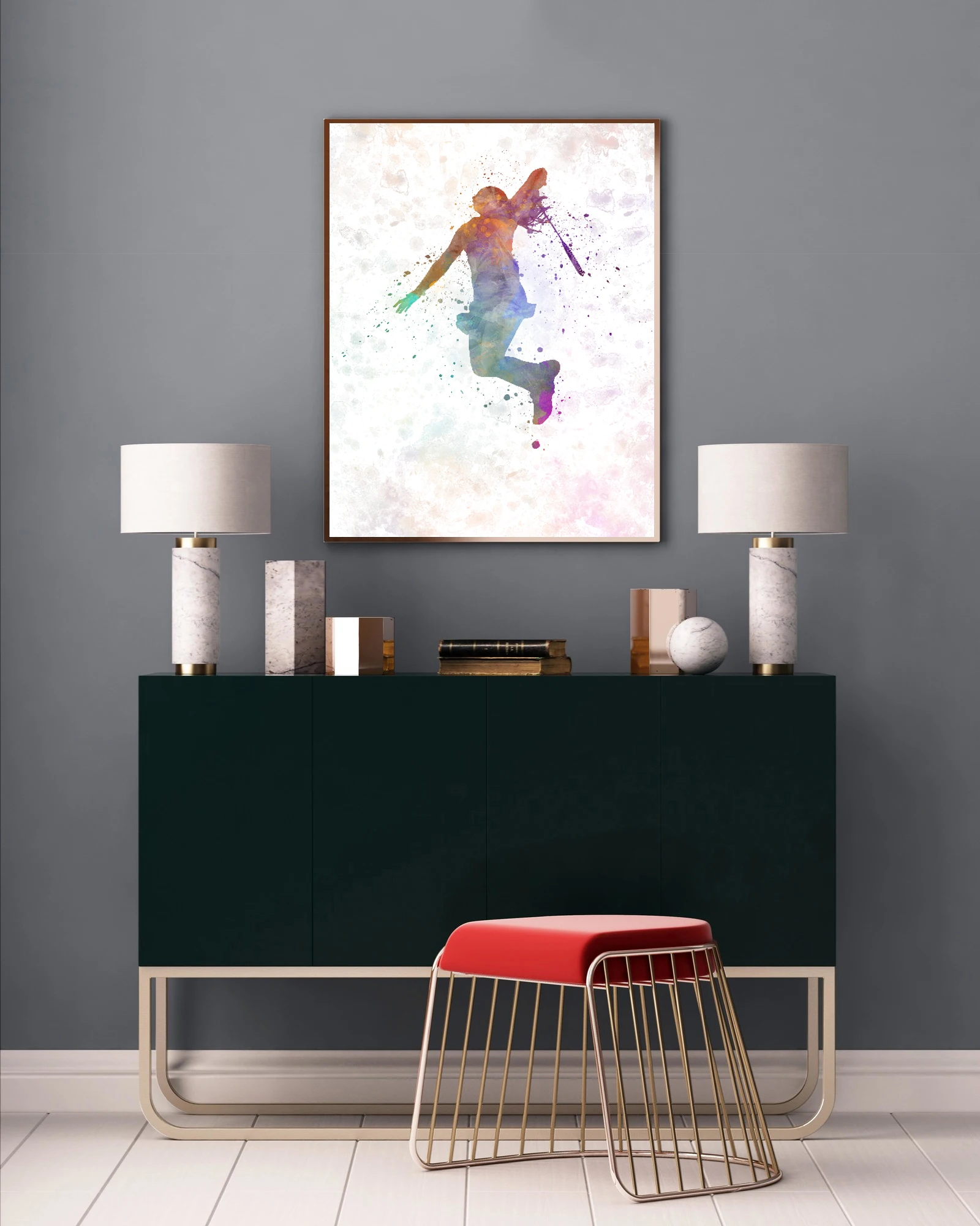 Плакат для бадминтона Декор дома и спорта плакат с изображением ламины детский